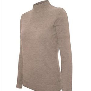 NWT Cielo Khaki Pullover Soft Turtleneck